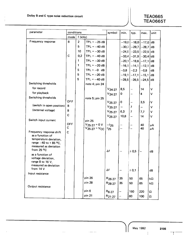 TEA0665T,TEA0665T pdf中文资料,TEA0665T引脚图,TEA0665T电路-Datasheet-电子工程世界