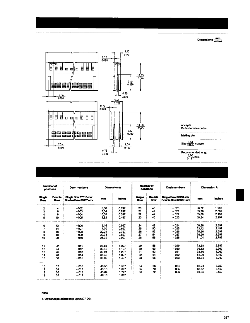 67013-031 datasheet, PDF - EEWORLD Datasheet