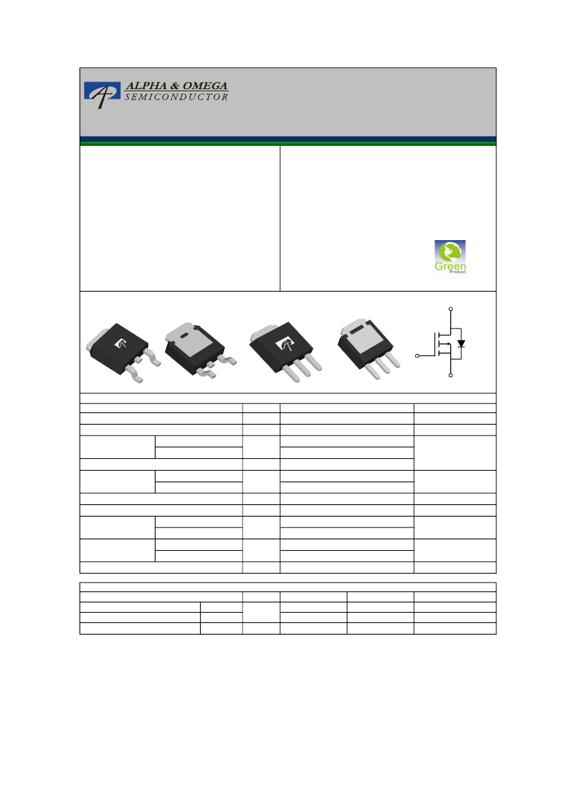 AOD403,AOD403 pdf中文资料,AOD403引脚图,AOD403电路-Datasheet-电子工程世界
