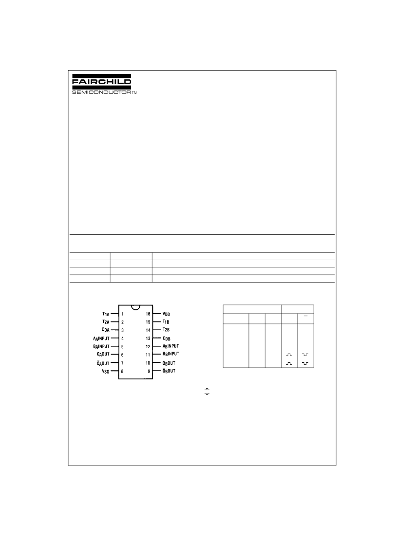 CD4538BCM,CD4538BCM pdf中文资料,CD4538BCM引脚图,CD4538BCM电路-Datasheet-电子工程世界