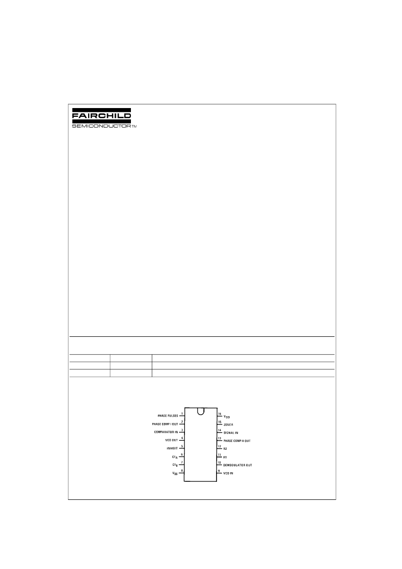 CD4046BCM,CD4046BCM pdf中文资料,CD4046BCM引脚图,CD4046BCM电路-Datasheet-电子工程世界